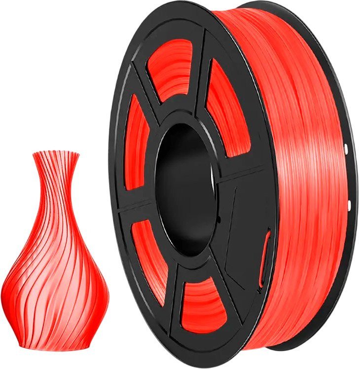 Филамент NV Print NV-3D-TPU-TRANS-RED (1.75мм, 500г, прозрачный/красный)