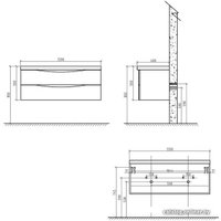  BelBagno Тумба под умывальник Etna-1200-2C-SO-RW-P (rovere moro)