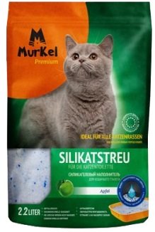 

Наполнитель для туалета MurKel Силикагелевый 2.2л (яблоко)