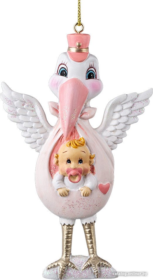 Елочная игрушка Erich Krause Decor Аист с девочкой 59266