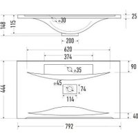 Умывальник Toppus Next 80 0303.012