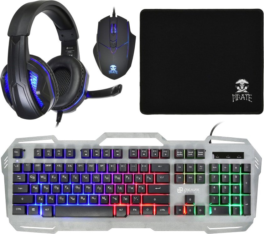 

Игровой набор Oklick HS-HKM300G Pirate