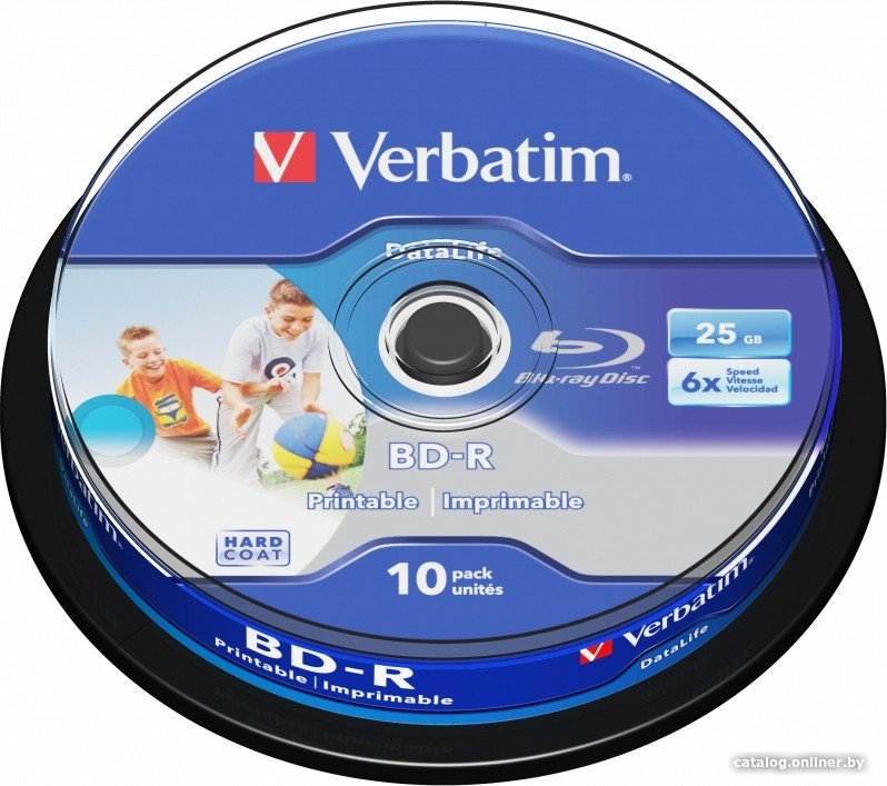 BD-R диск Verbatim 25Gb 6x 43804 (10 шт.)