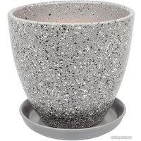 Вазон Вещицы Терраццо BH-91-2 2.4 л (серый)