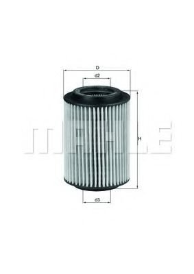 

Масляный фильтр Mahle Knecht OX347D