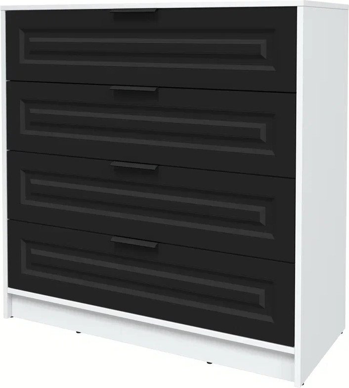 

Комод Интерлиния Концепт КТ-К100 Деко (белый платинум/черный)