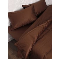 1.5-спальный комплект постельного белья Loon Adelina (1.5-спальный, наволочка 70x70, коричневый)