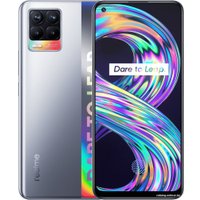 Телефон Realme 8 4GB/64GB с NFC (кибер серебристый)