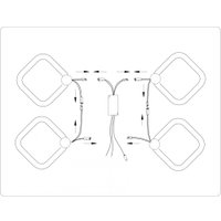 Припотолочная люстра Ambrella light FA3819/4 WH