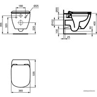 Инсталляция для унитаза Ideal Standard Tesi Aquablade + кнопка Olias M3 (хром) S0079R0123AA