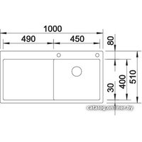Кухонная мойка Blanco Claron 5 S-IF (левая)