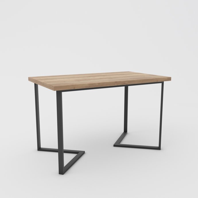 

Кухонный стол Hype Mebel Дельта раздвижной 125x75 (черный/дуб галифакс натуральный)