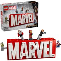 Конструктор LEGO Marvel 76313 Логотип MARVEL с минифигурками