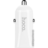 Автомобильное зарядное Hoco Z12 microUSB (белый)