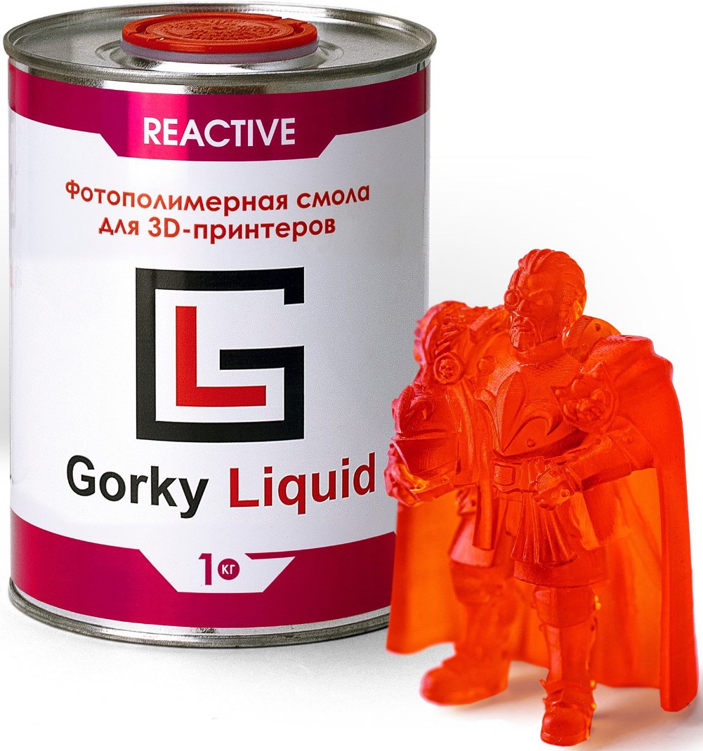 

Фотополимер Gorky Liquid Reactive 1 кг (красный)