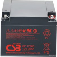 Аккумулятор для ИБП CSB Battery GP12260 (12В/26 А·ч)