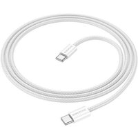 Кабель Borofone BX104 USB Type-C - USB Type-C (1 м, белый)