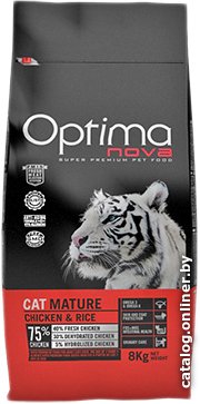 Сухой корм для кошек Optimanova Cat Mature Chicken & Rice 2 кг