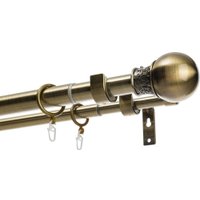 Карниз для штор Sundays Home Тиффани Раздвижной 25/28мм 2-х рядный (антик, 2-3.6м)