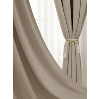 Комплект штор Mio Tesoro Блэкаут 200x260 + Гардина 500x260 (песочный, белый)