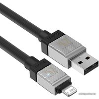 Кабель Baseus CoolPlay Series USB Type-A - Lightning (1 м, черный)