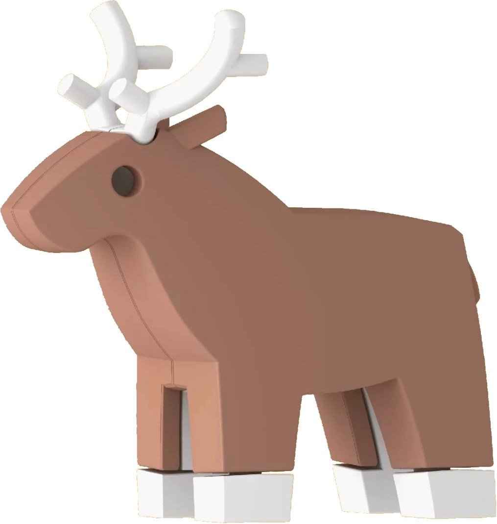 Магнитный конструктор Halftoys Animal Олень HAS010