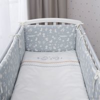 Детский комплект постельного белья Perina Toys 2 предмета ТС2.140-02.2 (зверюшки голубые)