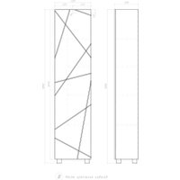Vigo Шкаф-пенал Geometry 450 (белый)