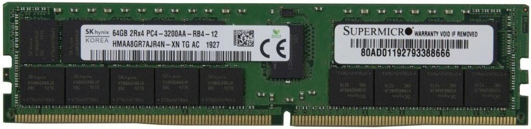 Оперативная память Hynix 64ГБ DDR4 3200 МГц HMAA8GR7AJR4N-XN