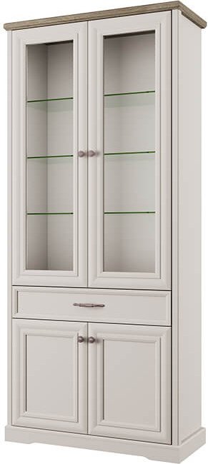 

Шкаф-витрина Anrex Toscana New 2V2D1S (персидский жемчуг/каньон)