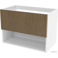  ЗОВ Тумба под умывальник Кито-2 100 2K100LW0MRMC (белый/тростник)