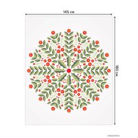 Скатерть JoyArty Снежинка из веток смородины tc_290613_180x145