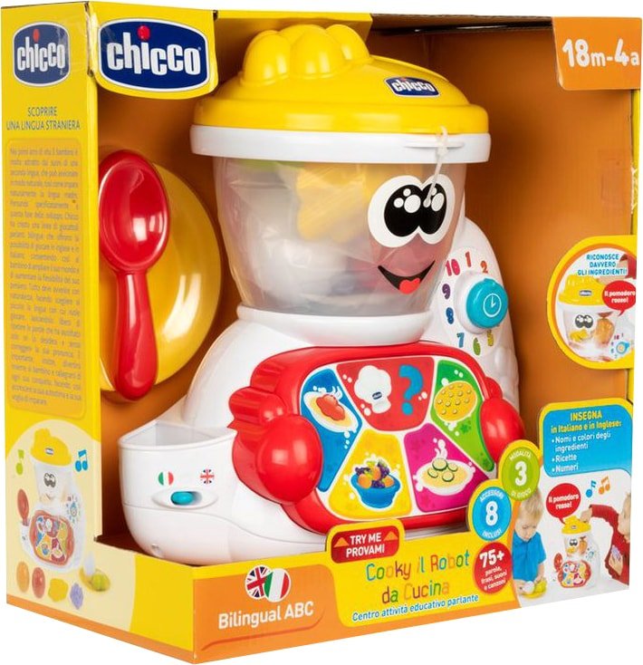 

Интерактивная игрушка Chicco Говорящий Поваренок Cooky 00010197000180