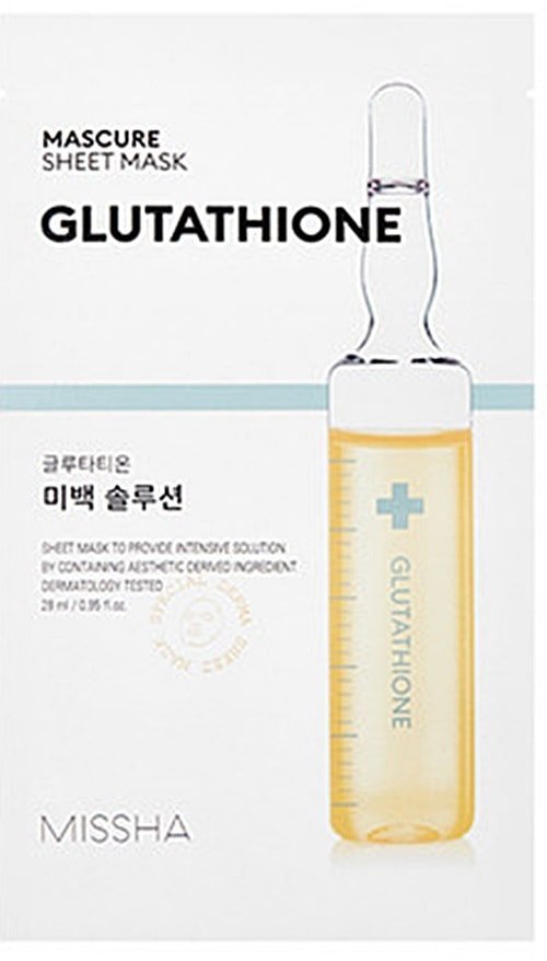 

Missha Маска Mascure Whitening Solution Sheet Mask Glutathione 28 мл