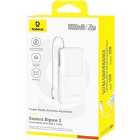 Внешний аккумулятор Baseus Bipow 2 Power Bank 10000mAh (белый)