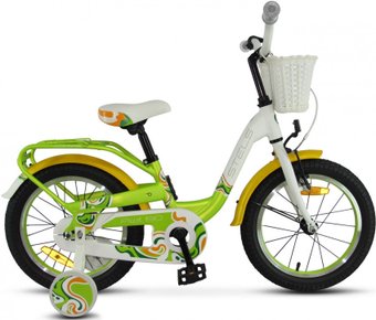 Stels Pilot 190 16 V030 2024 (белый/салатовый/желтый)