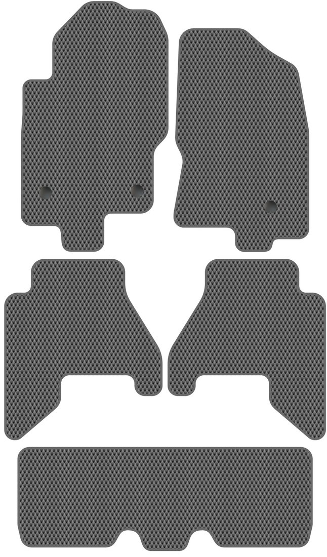 

Комплект ковриков для авто Alicosta Nissan Pathfinder III (suv 7 мест / R51) +3 ряд 2009 - 2014 (серый, ромб)