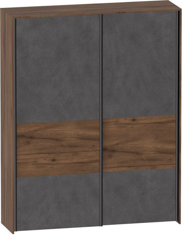 

Шкаф-купе Мебельград Глазго 2-х дверный 180x60.5x230 (таксония/металл бруклин)
