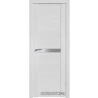 Межкомнатная дверь ProfilDoors 2.01XN R 60x200 (монблан, стекло Lacobel Серебряный лак)