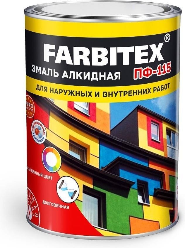 

Эмаль Farbitex ПФ-115 1.8 кг (зеленый)