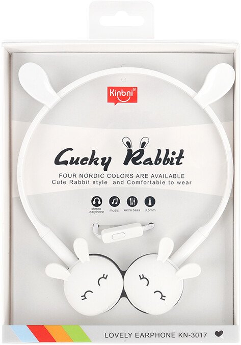 

Наушники Darvish Зайчики DV-H-1411-3 (белый)