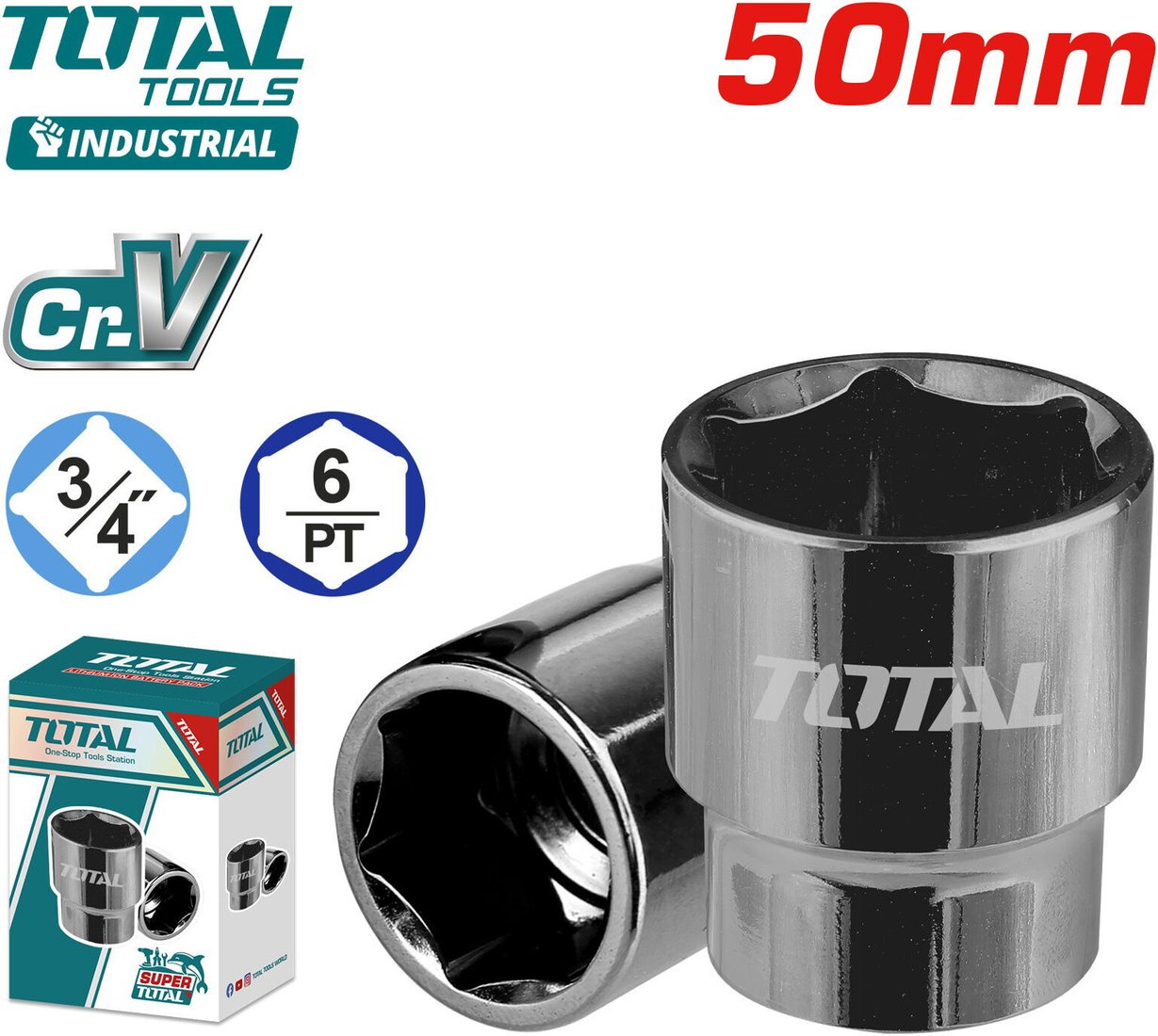 Головка слесарная Total THHAST34501