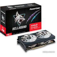 Видеокарта PowerColor Hellhound AMD Radeon RX 7600 XT 16GB GDDR6 RX 7600 XT 16G-L/OC