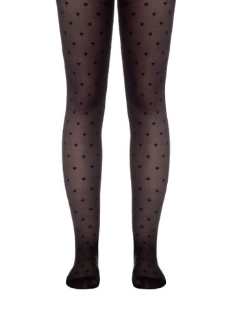 Колготки Conte Elegant Сердечки Anabel 16С-46СП (р. 116-122, nero)