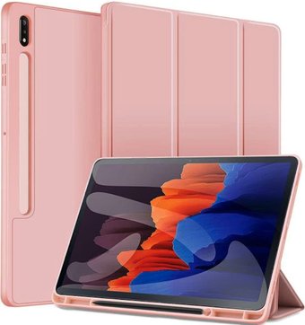 KST Flex для Samsung Galaxy Tab S7 Plus 12.4/Tab S7 FE (розовый)