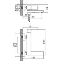 Смеситель Ledeme L3173B