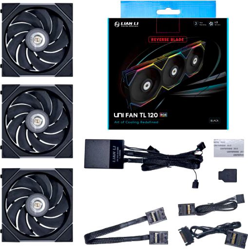 

Комплект вентиляторов для корпуса Lian Li Uni Fan TL 120 Reverse Triple Pack G99.12RTL3B.R0