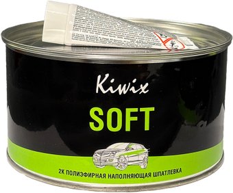 Шпатлевка Kiwix SOFT 2k Полиэфирная наполняющая шпатлевка 1.95кг + 0,5