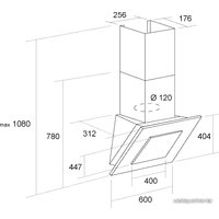 Кухонная вытяжка Pyramida NR 60 Black SU/U