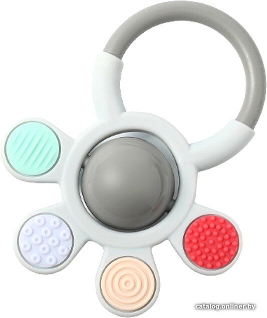 Прорезыватель BabyOno Ortho с погремушкой 488